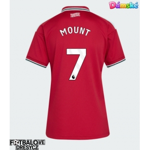 Manchester United Mason Mount #7 Dámské Domácí Dres 2026-27 Krátký Rukáv Manchester United Mason Mount #7 Dámské Domácí Dres 2026-27 Krátký Rukáv